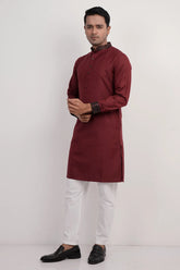 Men Premium Panjabi (Maroon)